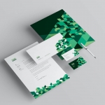 Cool Green Business Stationery