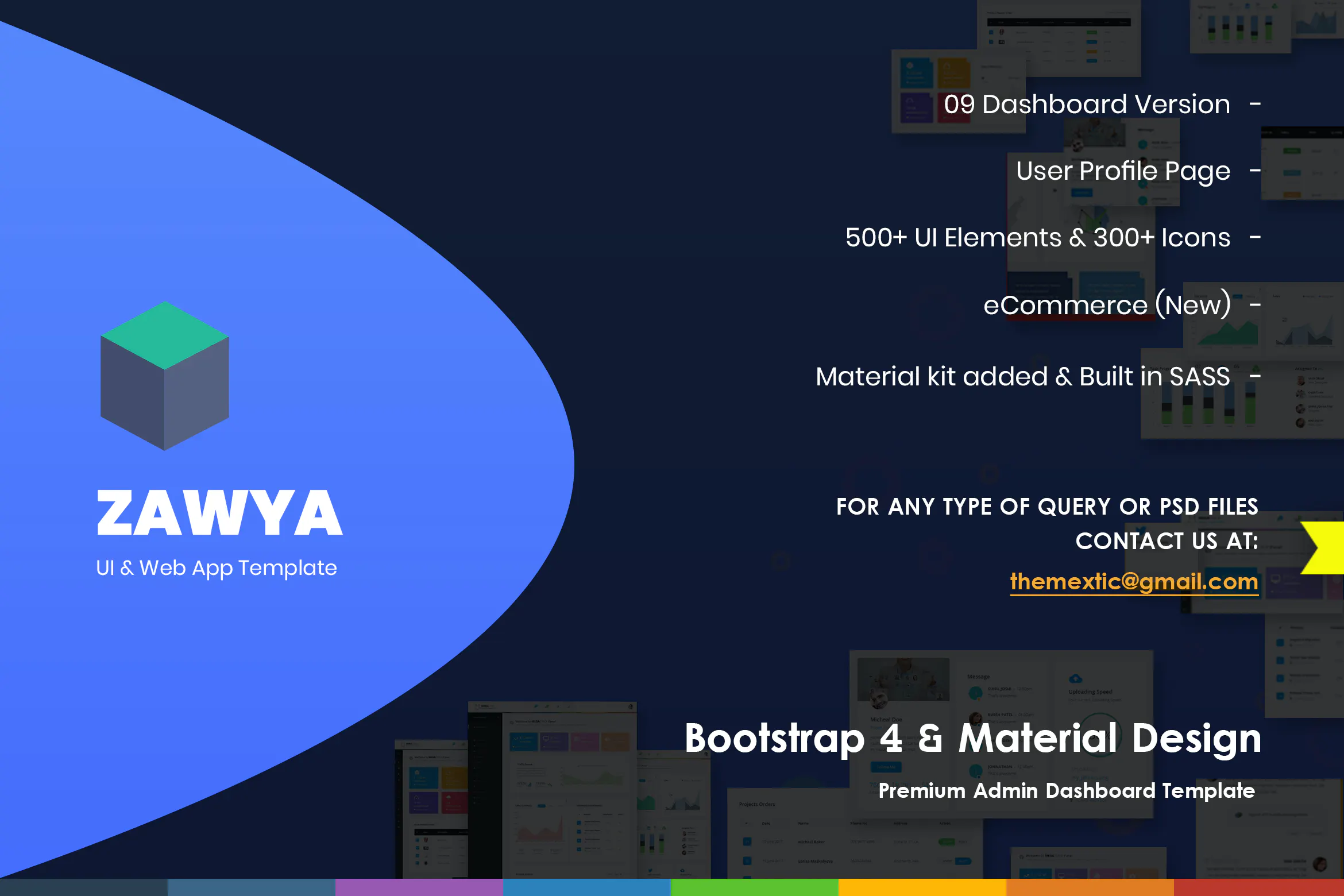 Zawya - Bootstrap 4 & Material Design Admin Panel