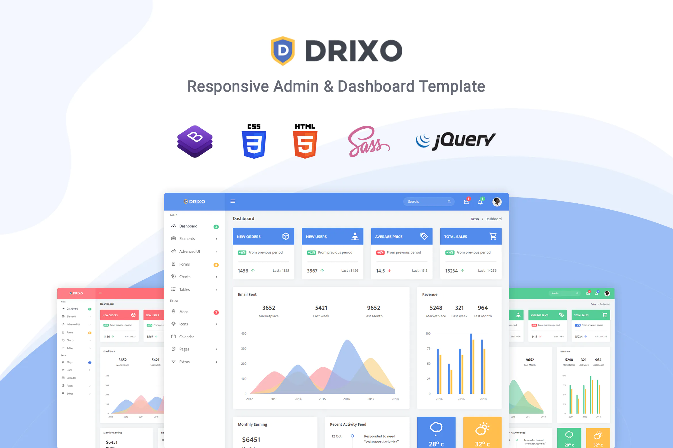 Drixo - Admin & Dashboard Template