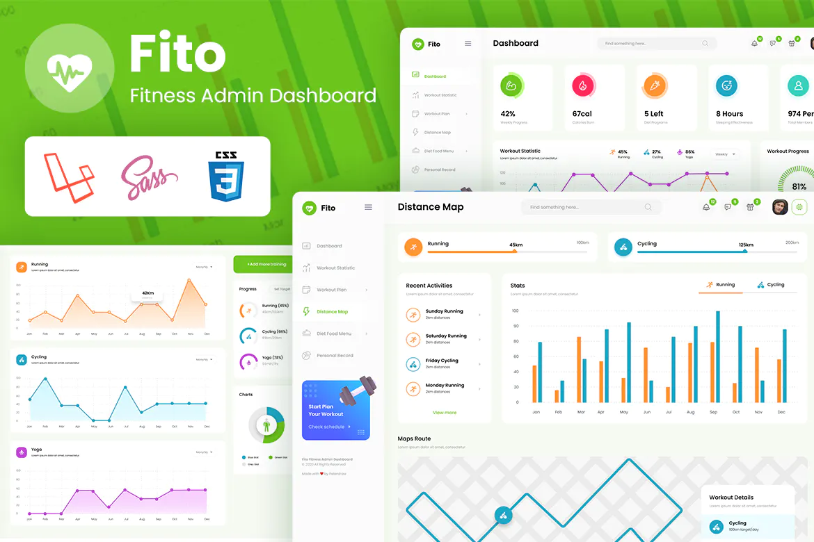 Fito - Fitness Laravel Admin Dashboard