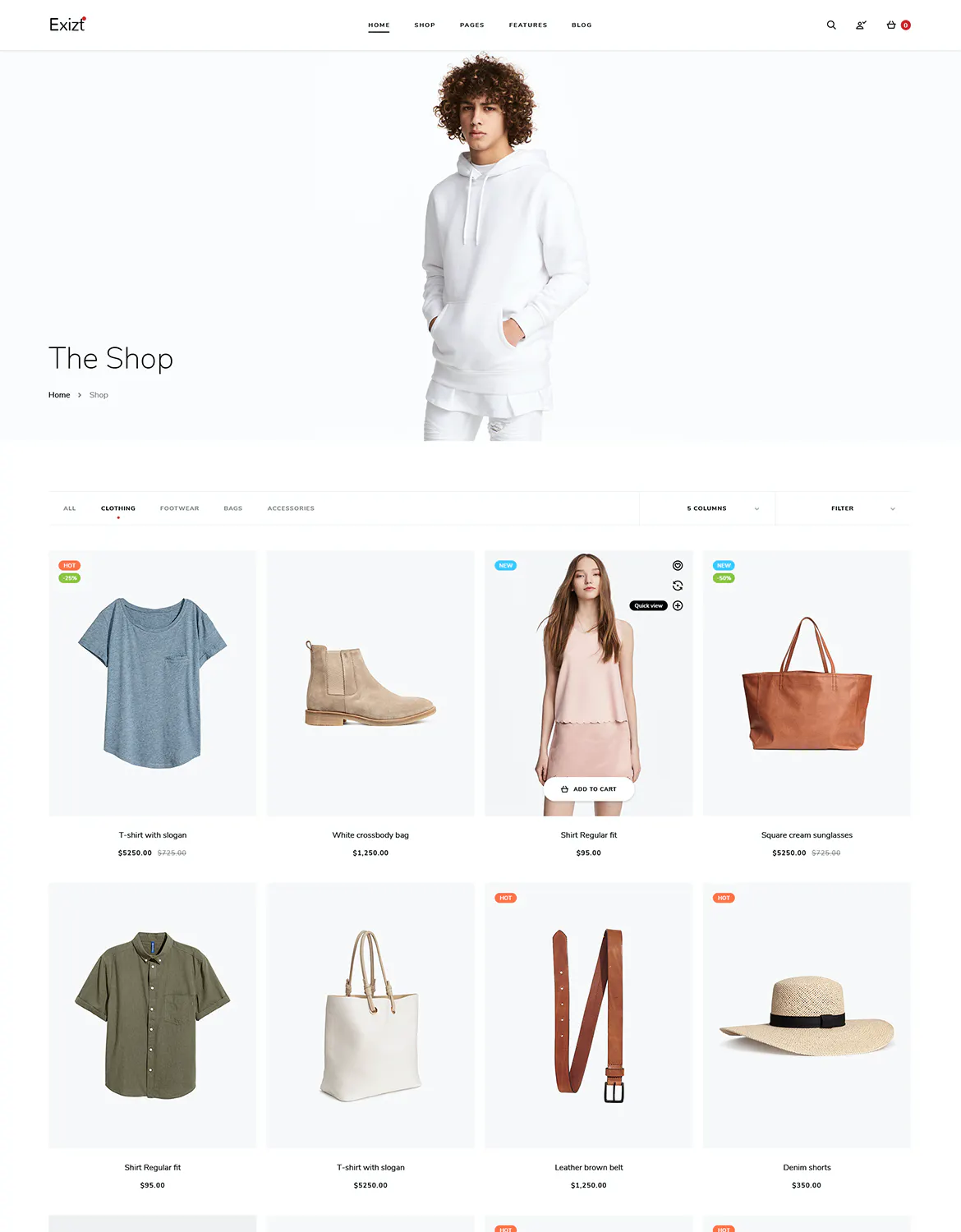 Exist - Wonderful Fashion HTML Template
