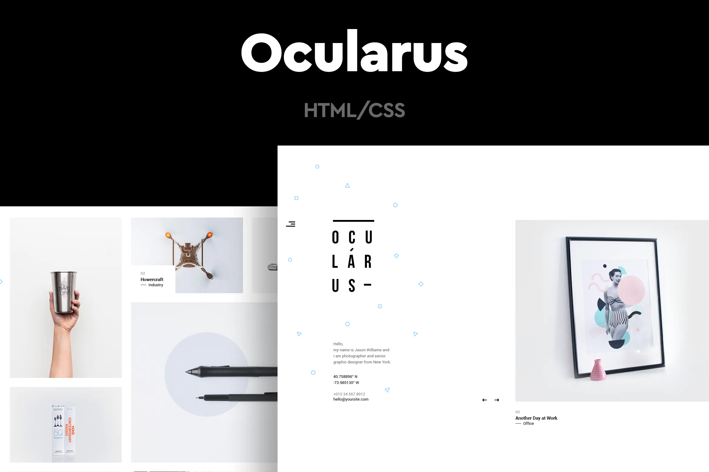 Ocularus - Minimal Photography HTML Template