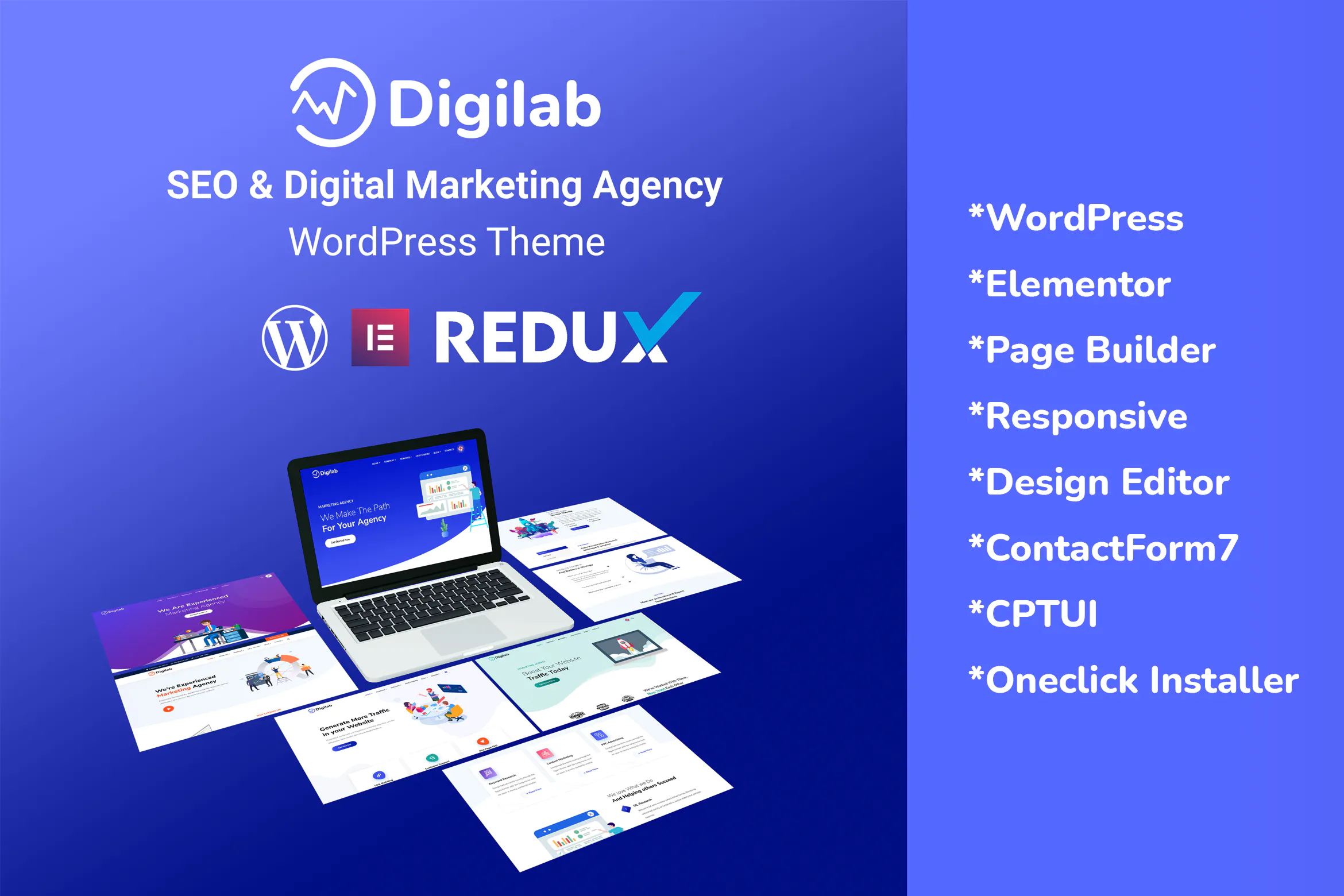 Digilab - Digital Marketing Agency WordPress Theme