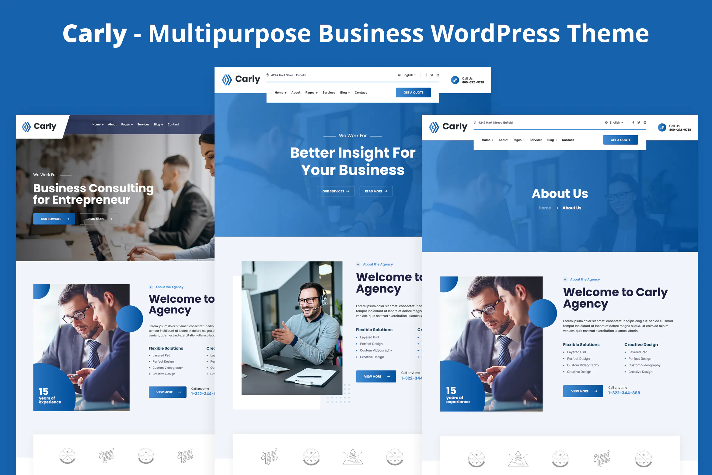 Carly - Multipurpose Business WordPress Theme